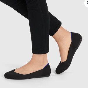 Never worn! Black textured Rothy flats.
